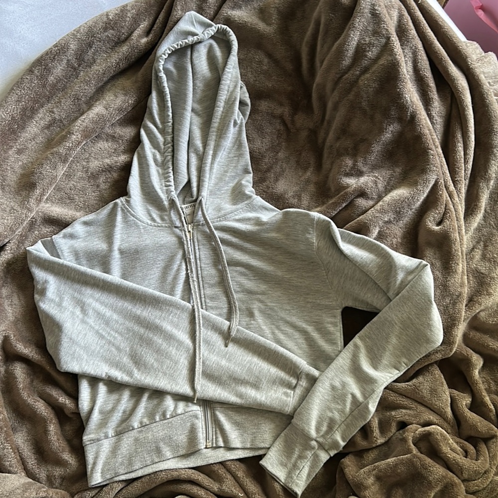 Cropped Forever 21 zip up